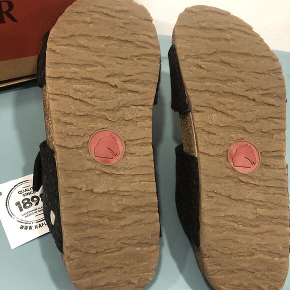Haflinger Anabel Sandal European Size 41 Slip On Felted Wool US Size 10 - Picture 4 of 8